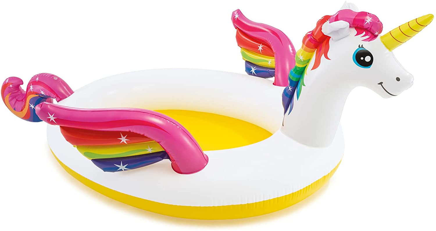 Intex Mystic Unicorn Inflatable Spray Pool, 107 &quot;X 76&quot; X 41 &quot;, for Ages 2 +