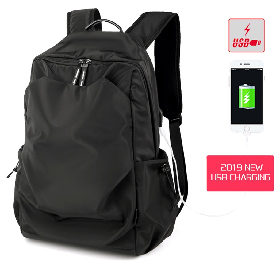 Men Backpack School Bag Water Proof Backpack men External USB Charge Rucksack