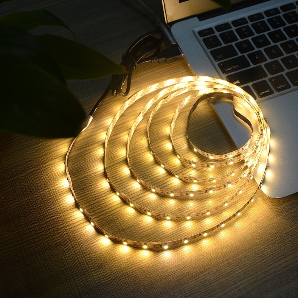 5V 1 M/2 M USB Kabel Power LED strip licht lamp Kerst bureau Decor lamp tape Voor TV Achtergrond Verlichting