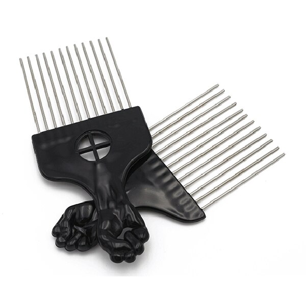 4 szt. Wybierz grzebień włosy afroamerykańskie szczotki metalowe robić włosów kolorowanie fryzjerskie grzebienie urządzenie robić stylizacji