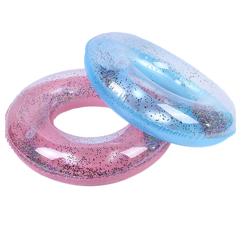 Swimming Ring 4Size For Child Adults Girls Summer Swimming Pool Inflatable Water Sports Accessory Pink Blue Beach Float Ring