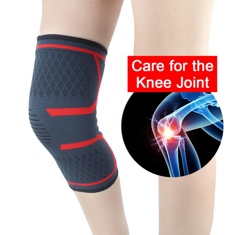 Rodilleras elásticas nailon deportes Fitness rodilleras equipo de Fitness rótula Brace Running baloncesto soporte para voleibol rodillera manga