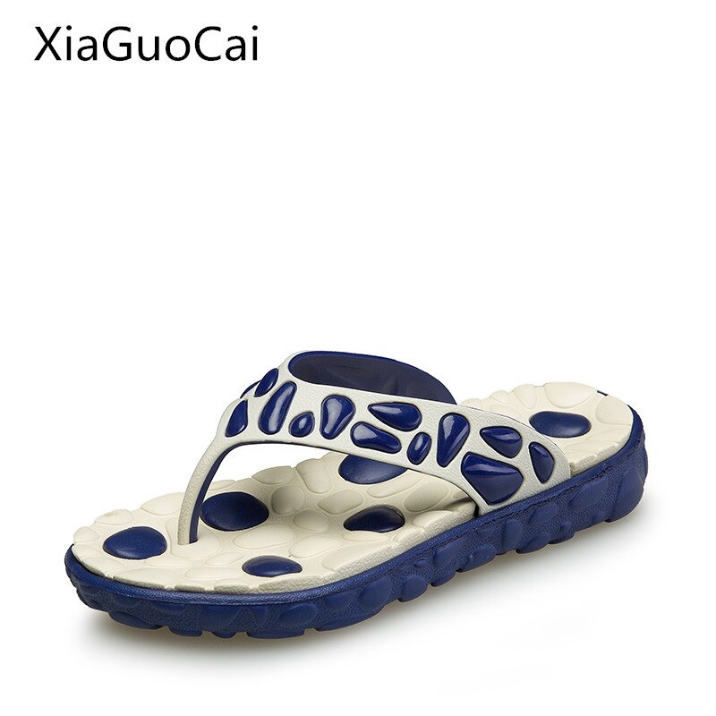 Chanclas de de verano para hombre, cómodas zapatillas de baño de masaje para hombre, sandalias masculinas baratas de X1371 35