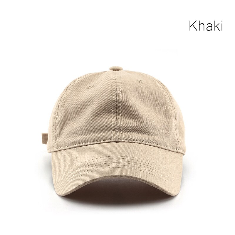 Sleckton Katoenen Baseball Cap Voor Vrouwen En Mannen Mode Snapback Hoed Zomer Casual Zon Caps Soft Top Hoeden Unisex 2022: Khaki