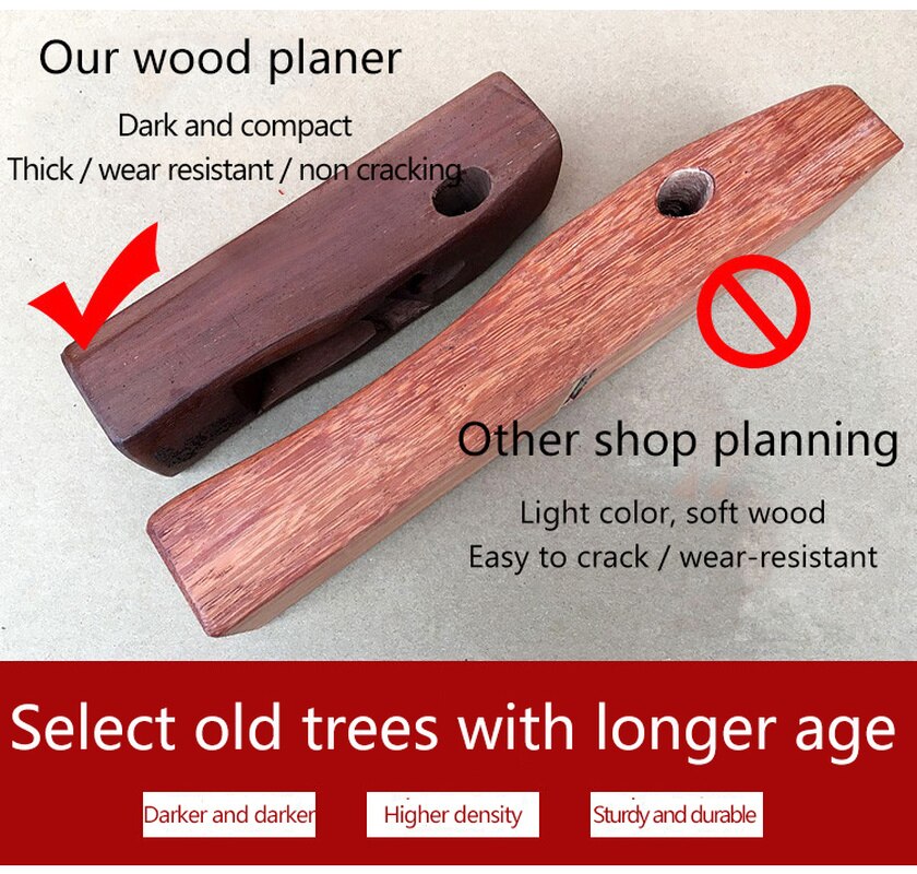 Mahogany Carpenter's Plane 280mm Medium Plane Plane Hand Plane Plane Plane Carpenter's Tool