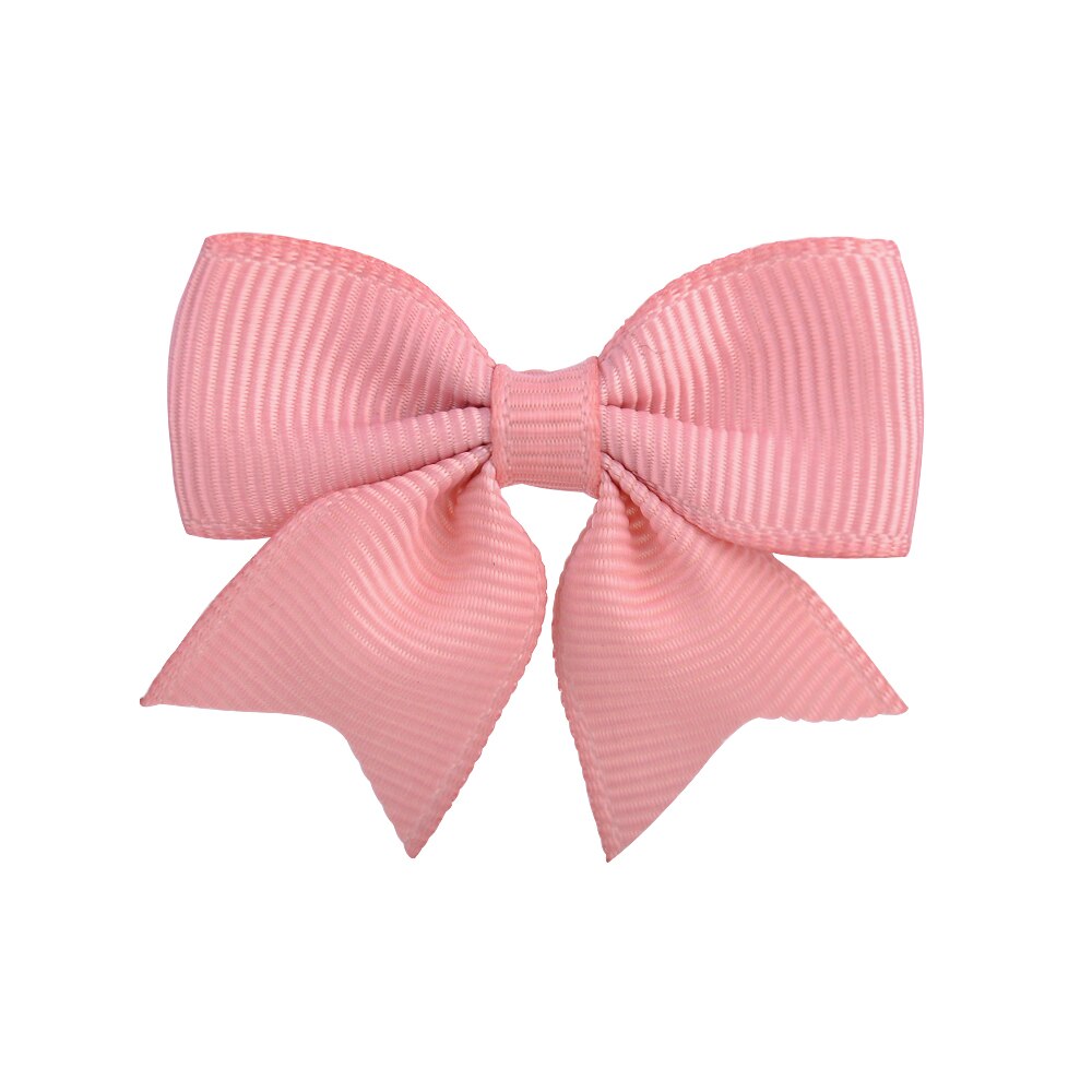 1 Piece Solid Grosgrain Ribbon Bows Hairpin Girl's Hair Bows Boutique Hair Clip Handmade Bowknot Clip For Kids Hair Accessories: 16