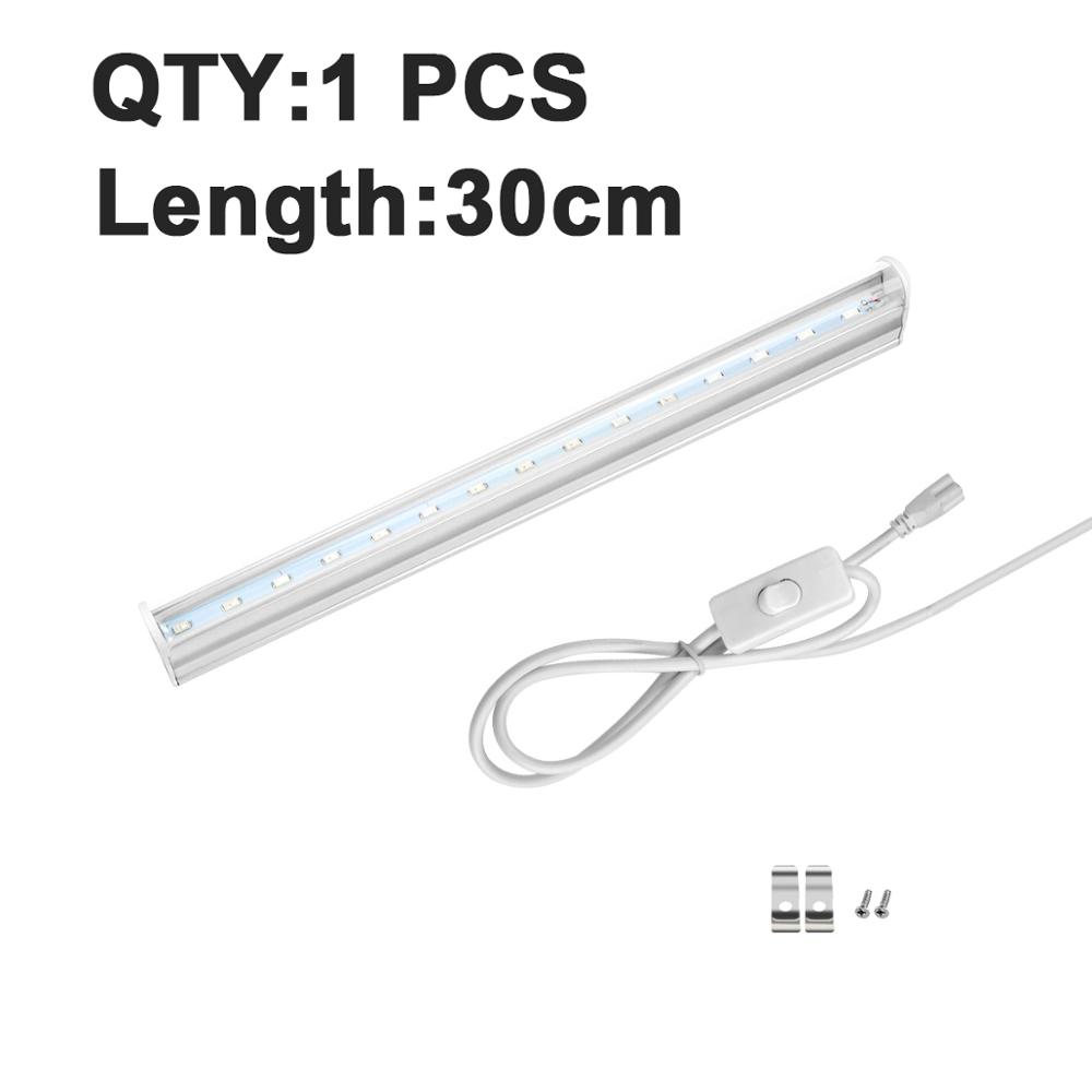 T5 LED Grow Light Tube 30cm 57cm Full Spectrum LED Lamp For Indoor Tent Plant Lighting Hydroponic System Phytolamp Growing Lamp: 1 Piece 30cm / EU Power Plug