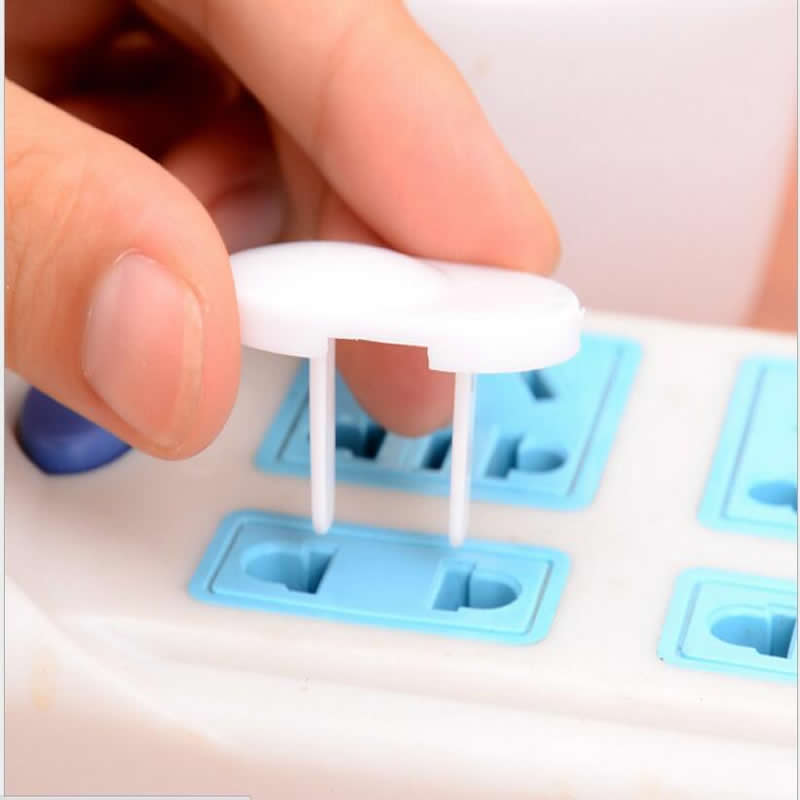 10 pcs/lot Free Seguridad Plug Socket Safet Baby Children Protection Plug Safety Cover Plastic Safety Electrical Outlet Plug