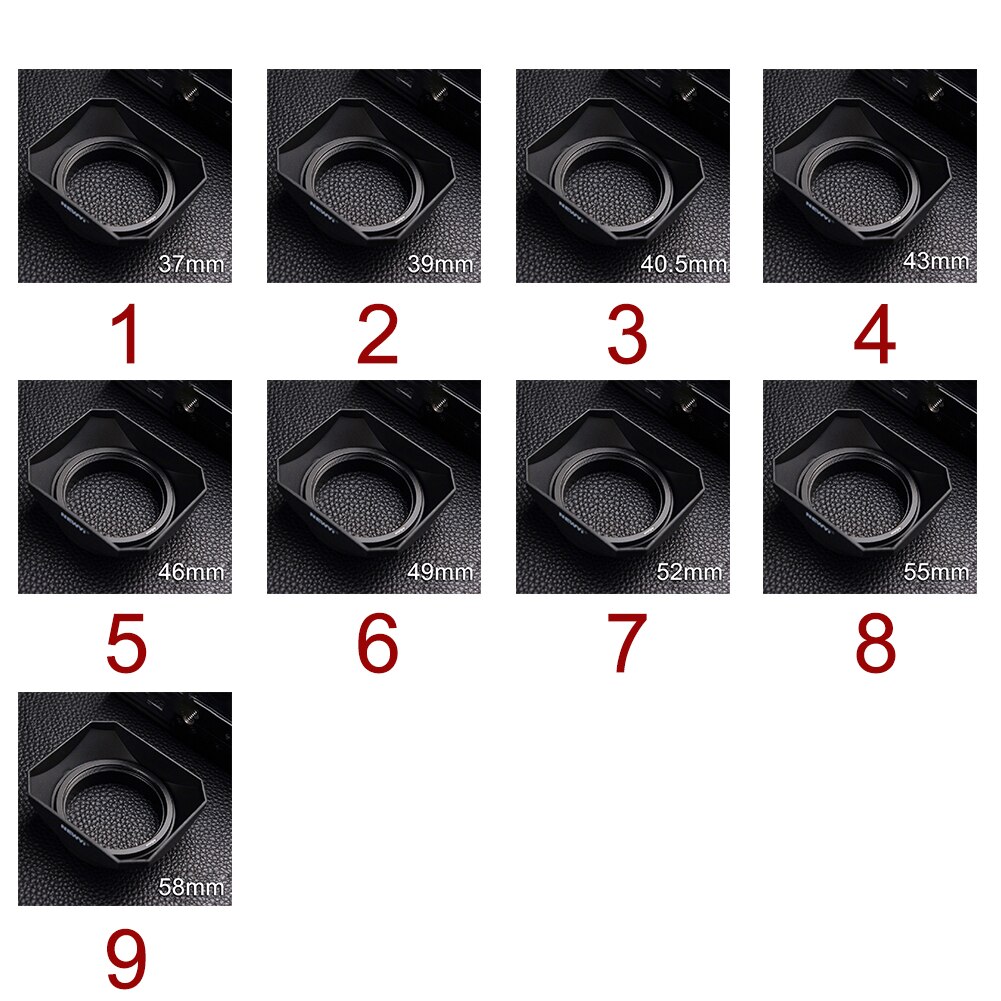 Installeren Winddicht Vierkante Vorm Beschermende Outdoor Retro Stijl Fotografische Camera Accessoires Anti Glare Zonnekap