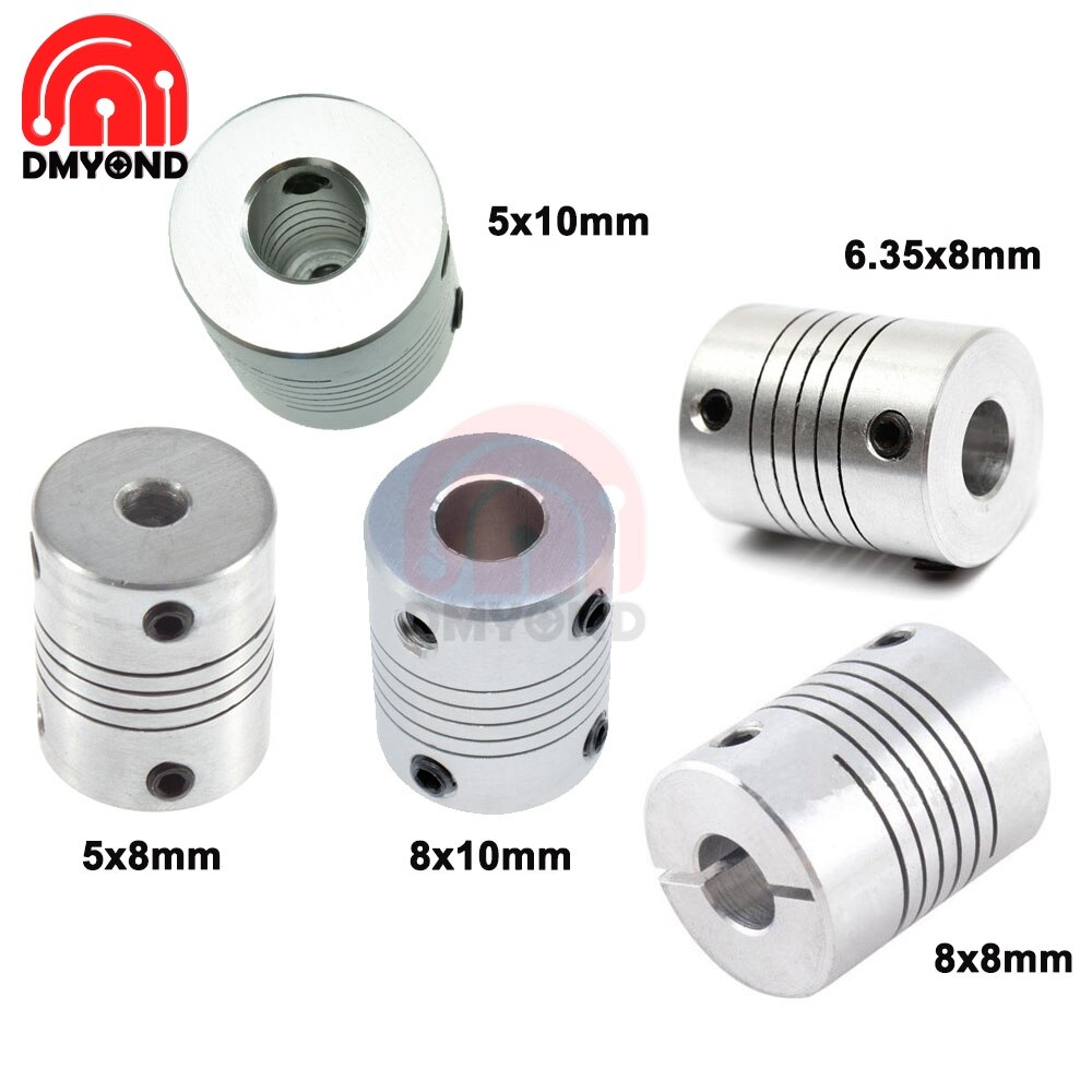 8x10mm Motor Jaw Shaft Coupler Flexible Coupling OD for Stepper Motor Coupler Shaft Couplings 3D Printer