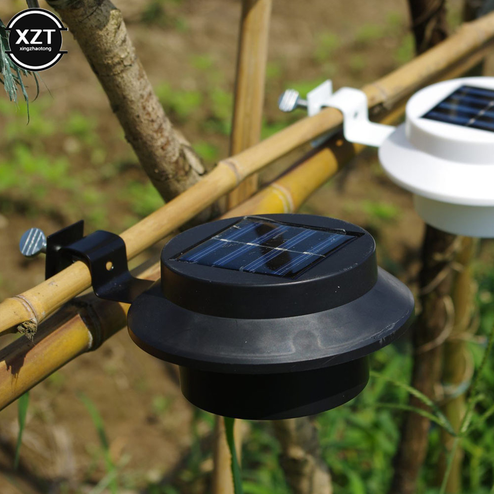 Solar Licht 3LED Geländer Außen Dekoration Lampe Traufe Hof Garten Wand Zaun Waschbecken Landschaft Induktion Beleuchtung Laterne