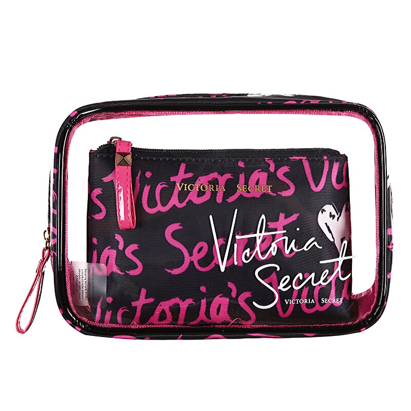 PVC Transparent Brand Cosmetic Bag Travel Toiletry Bag Set Make-up Organizer Pouch Makeup Case Beautician Vanity Necessaire Trip: 6