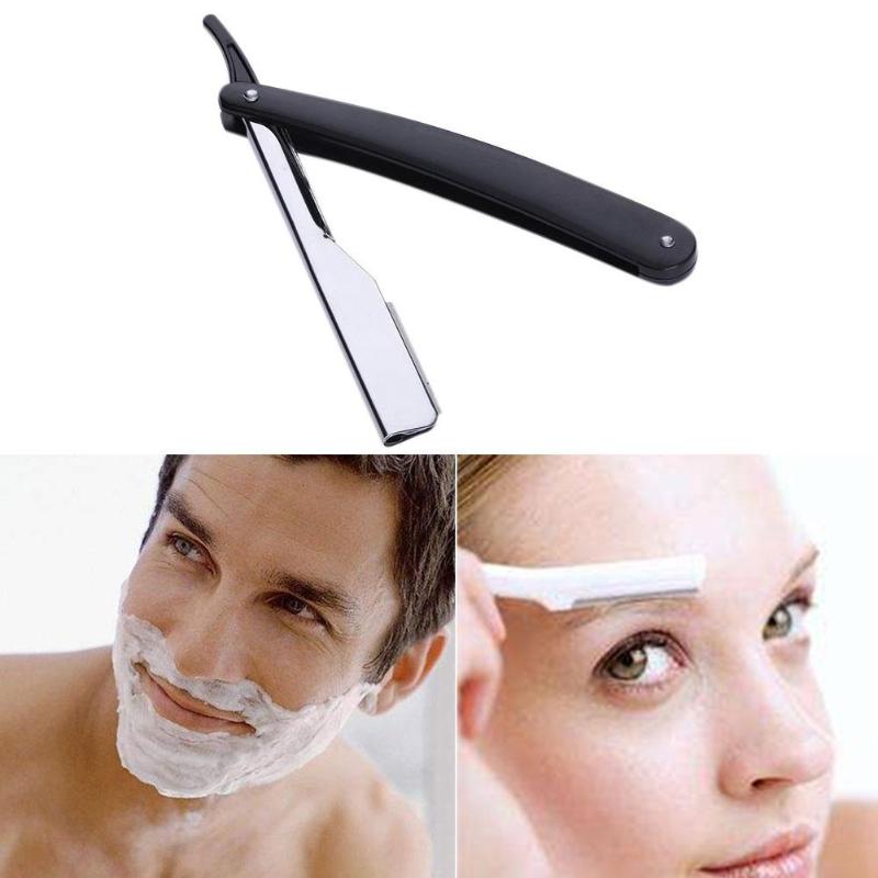 Manual Shaver Straight Edge Stainless Steel Sharp Razor Folding Shaving Shave Beard Cutter Holder