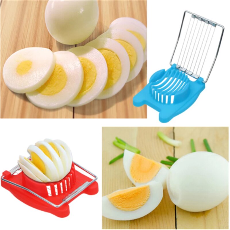 3 Kleuren Multifunctionele Cut Keuken Egg Slicer Sectioner Cutter Mold Flower Edges Keuken Accessoires Egg Shaper