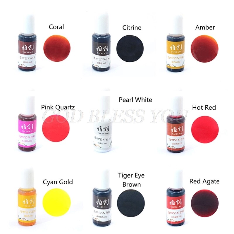 18 Kleuren Epoxyhars Pigment Vloeibare Hars Kleurstof Pigment Hars Kleurstof Dye Hars Sieraden Maken Art Ambachten Gereedschap