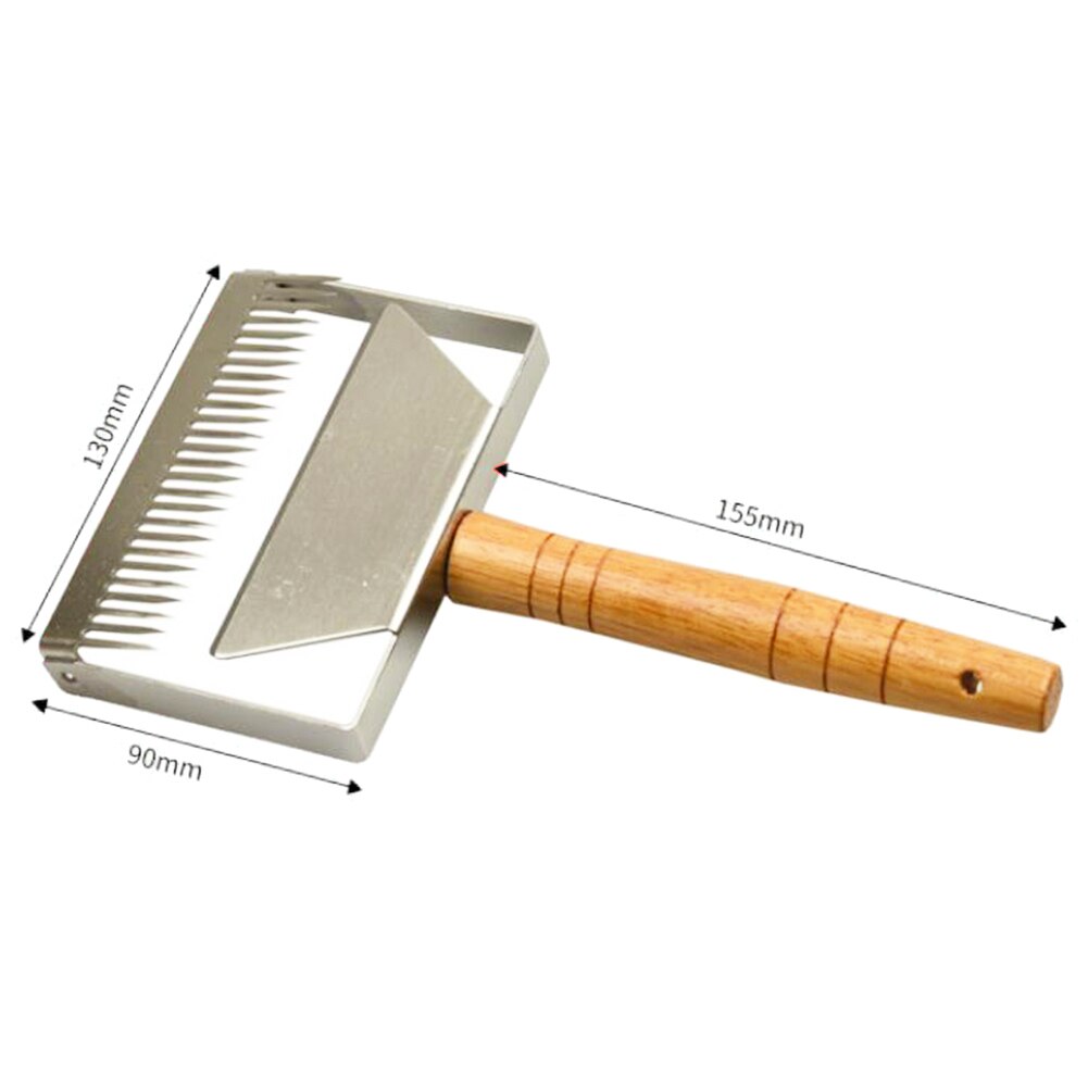 Stainless Steel Bee Honey Hive Uncapping Fork Scraper Shovel Beekeeping Cutter honey fork effectively cut off wax cappings frame