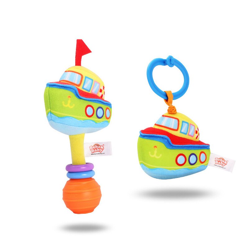 Sonajeros de dibujos animados para bebés, juguetes de tela para transportar bebés de 0 a 24 meses, calmante para dormir Musical, manivela de mano, juguetes para bebés