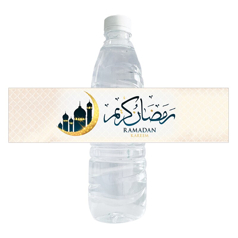 Ramadan Mubarak Water Fles Stickers Decor Islamitische Moslim Fles Etiket Sticker Eid Al-Fitr Party Decoratie Benodigdheden: K