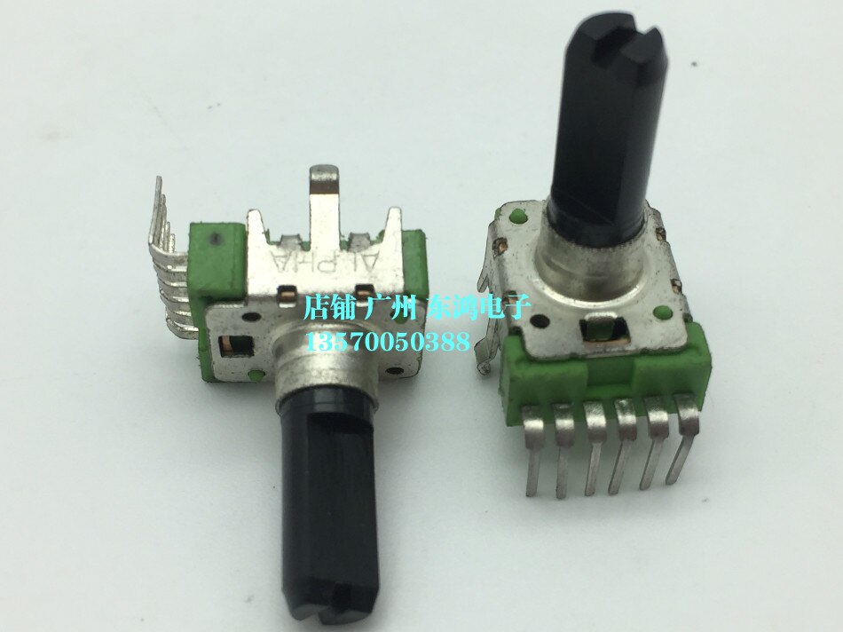 Taiwan Alpha Rk12 Potentiometer Dual 6-Pin B50k As Lengte 18Mm Half As