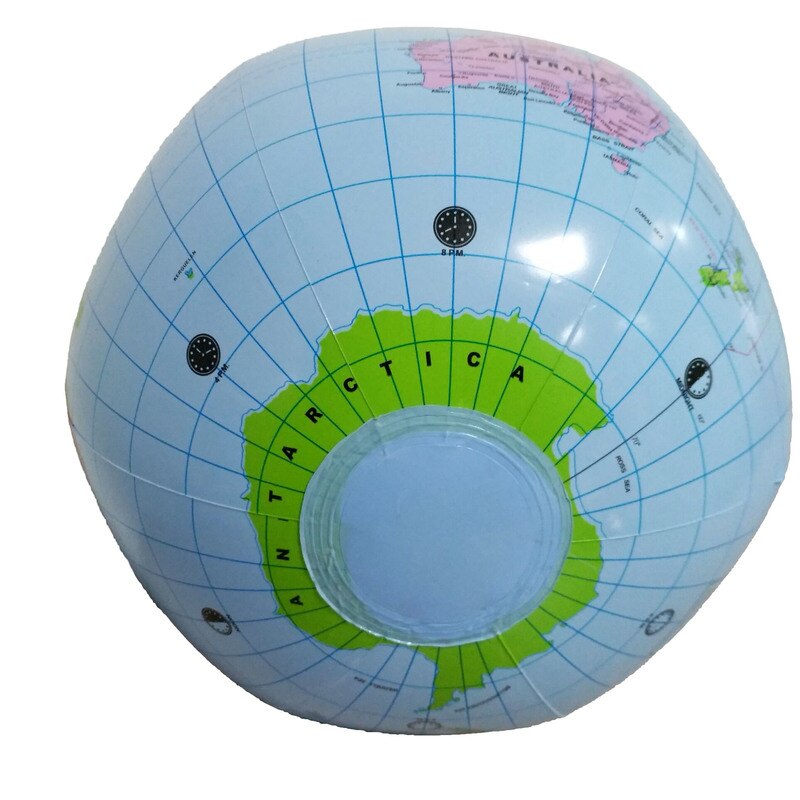 30cm Inflatable Globe World Earth Ocean Map Ball Geography Learning Educational Beach Ball Kids Geography Educational Supplies