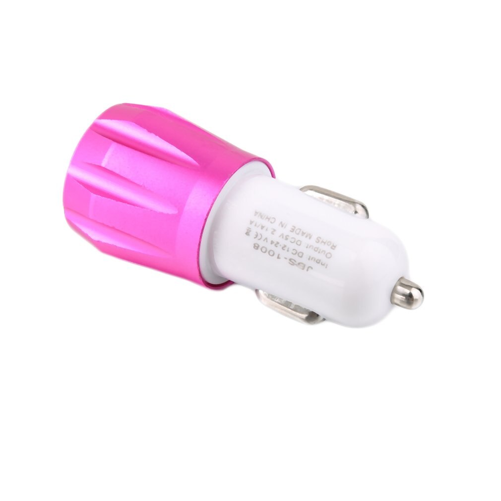 2.1A&1A Aluminum 2 USB Ports Universal Dual USB Car Charger For iPhone 5 6 6 plus For ipad 2 3 4 5 For Samsung Galaxy S4 S5