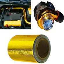 15FT Gold Intake Warmte Reflecterende Tape Wrap Hoge Temperatuur 5M Warmte Reflecterende Tape