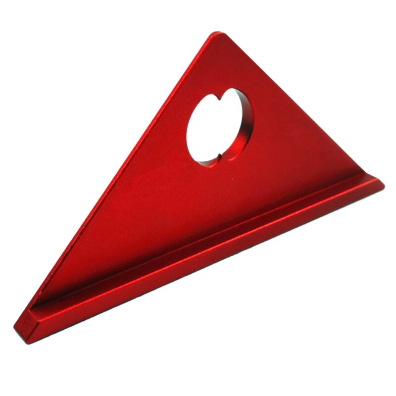 Aluminum Ruler Triple-cornered Ruler 45 Degree Right Angle Gauge Woodworking Carpenter Tools