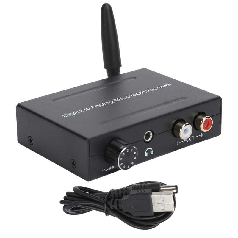 Digital to Analog Audio Converter Bluetooth Receiver Optical Coaxial Audio Converter