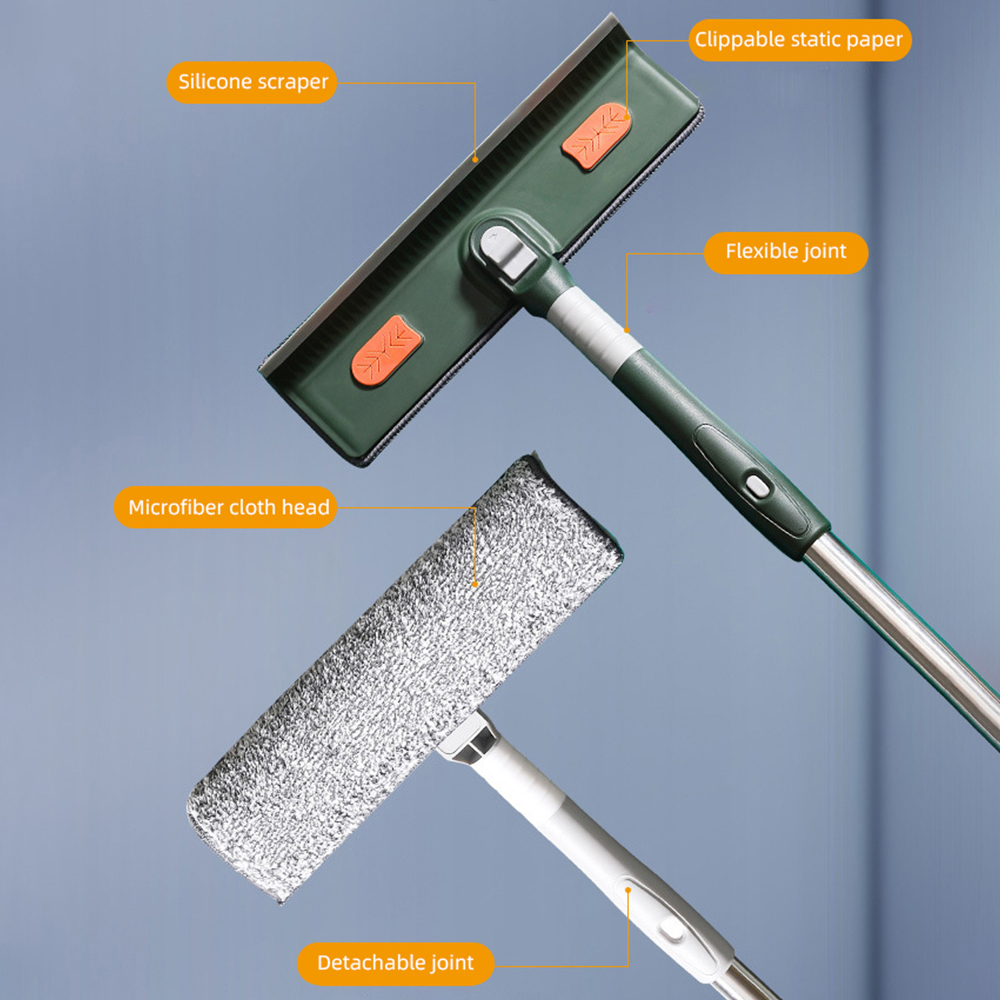 Herramientas de limpieza de ventanas de vidrio, limpiador de ventanas de doble cara, escurridor, raspadores de limpieza para baño, cepillo de lavado de ventanas de coche, limpiador de ventanas