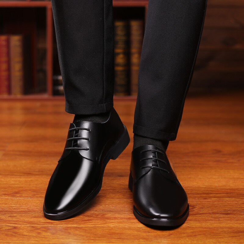 Formelle oxford sko til mænd bryllup sko læder italien spidstå herre kjole sko sapato oxford masculino dfg 56