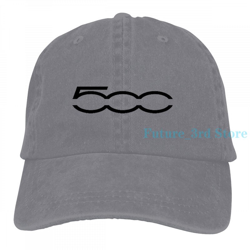 Gorra de béisbol Fiat 500 para hombre y mujer, gorra ajustable a la: 2-Gray