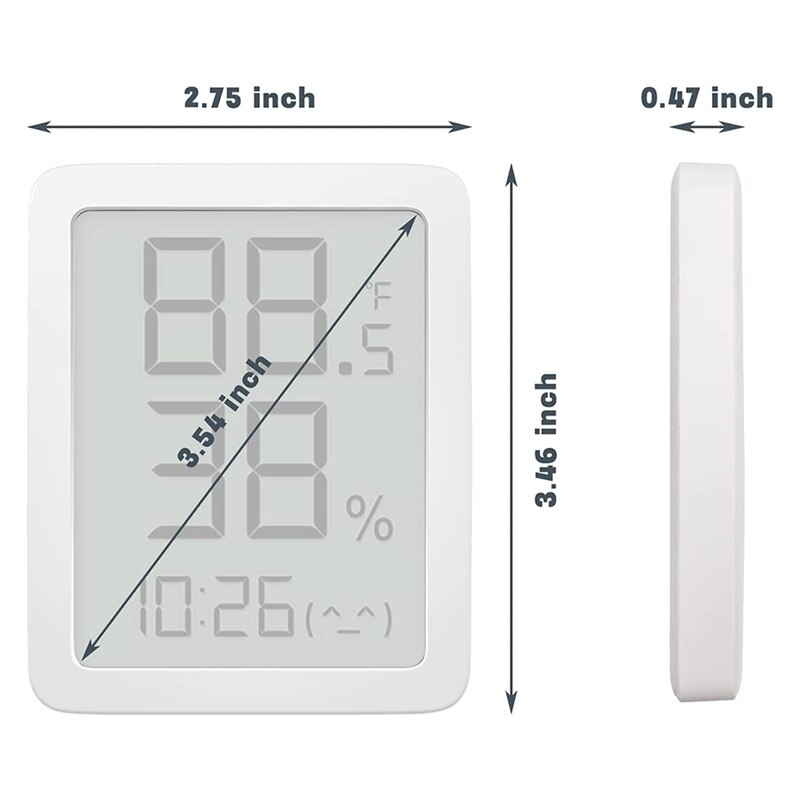 Digital Hygrometer Indoor Thermometer HD 3.5Inch Large LCD Screen, Thermometer For Home,Room Temperature Humidity Meter