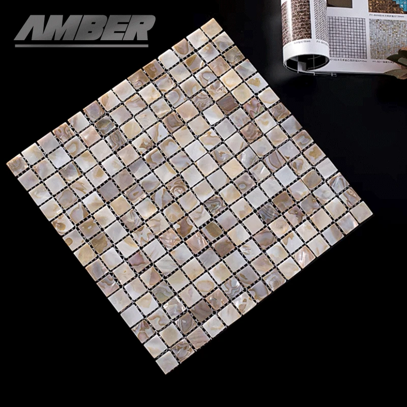 Muszla mozaika masa perłowa naturalna kuchnia backsplash tapeta płytka łazienka tło prysznic dekoracyjny arkusz płytki ścienne: Czerwony