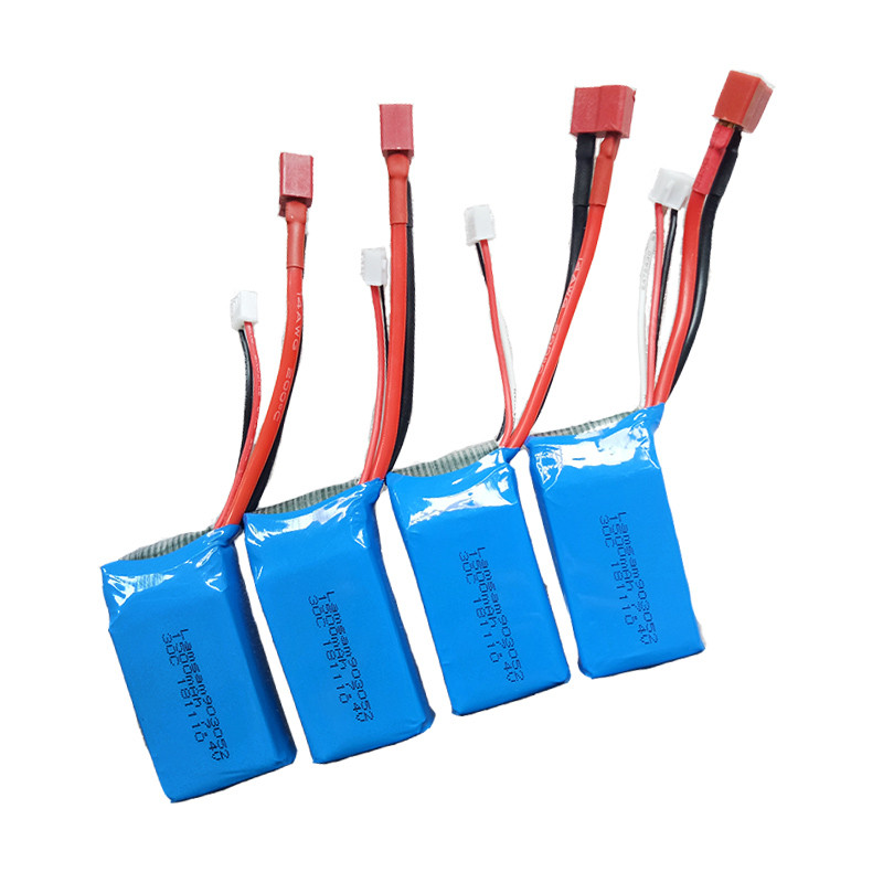 7.4V 1500mah Hoge capaciteit Li-po Batterij + Kabel (4in1) + lader voor JJRC Q39 Wltoys A959-B A969-B A979-B K929-B RC Auto Onderdelen