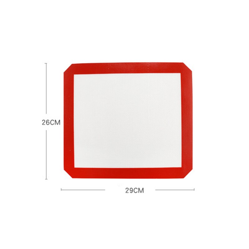 Wärme Beständig Backen Matte Nicht-Stick Ofen Blatt Liner Werkzeug Backen Gebäck Pad Rolling Teig Matte für Kuchen Cookie brot Backformen: 29x26cm