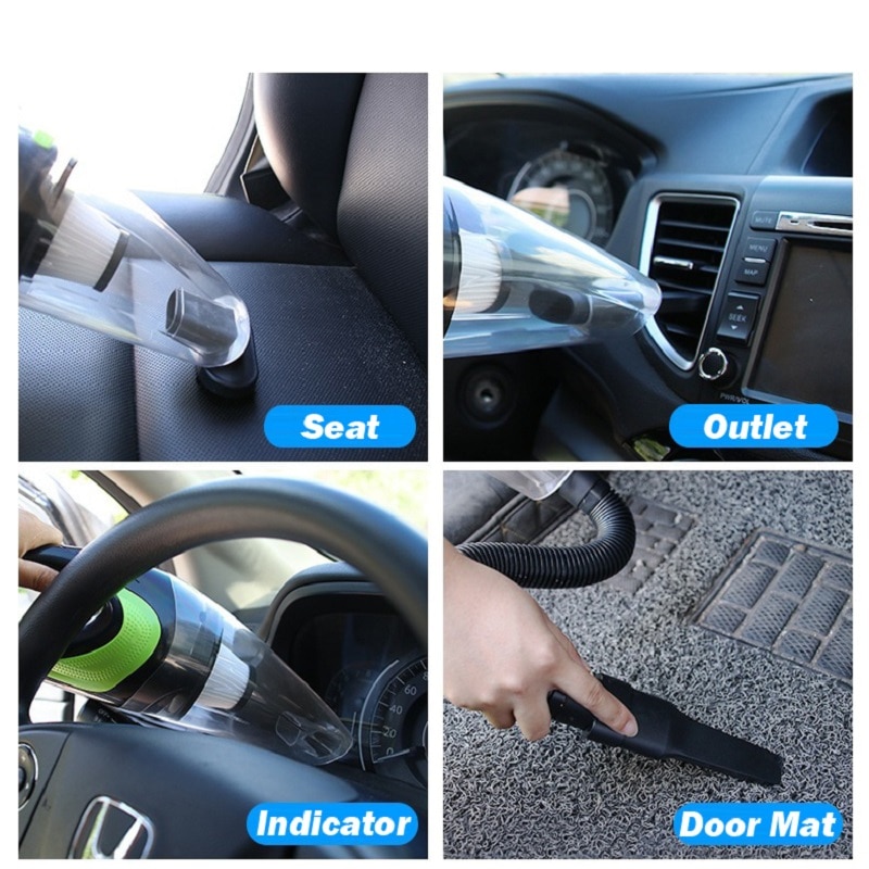 Powerful Wireless USB Charging Car Vacuum Cleaner 120w Portable Handheld Vacuum Cleaner Wet/dry For Home Car Vacuum Cleaner