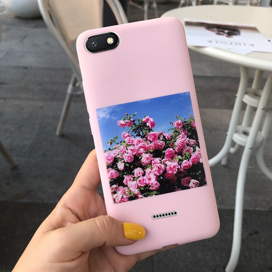 Voor Xiaomi Redmi 6A Case Cover Zachte Siliconen Kat Cactus Liefde Hart Brief Telefoon Cover Case Voor Xiomi Redmi 6A 6 EEN A6 Telefoon Funda