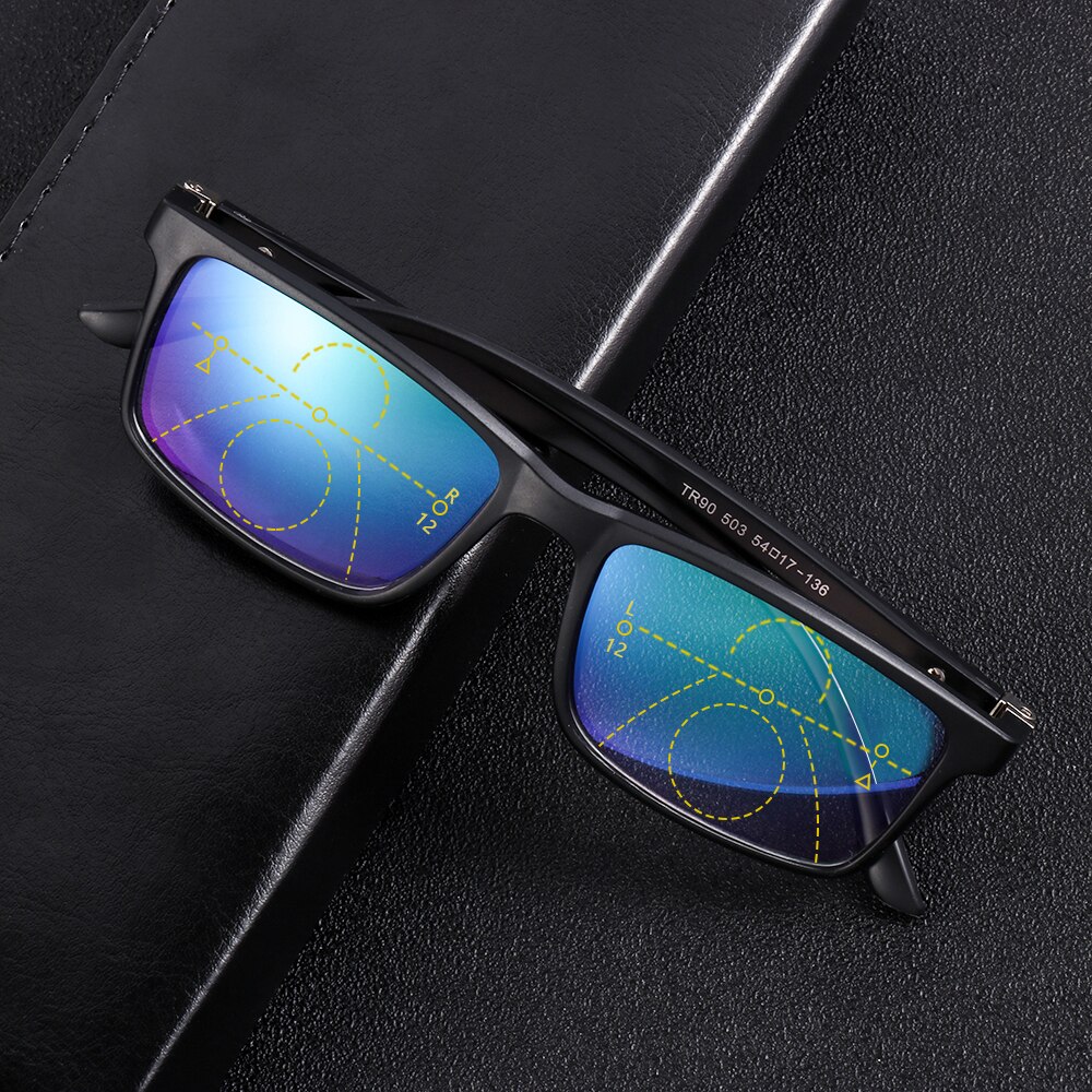 Unisex Progressive Multifokale Lesebrille Anti-Blau Licht Brillen In Der Nähe Von Weit Anblick Brillen Hyperopie Dioptrien Brillen