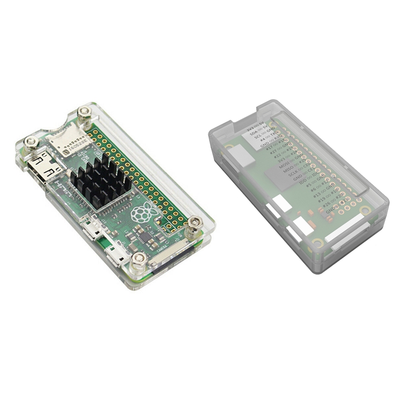 2 transparente schutzhüllen für raspberry pi zero ( - 72 x 35 x 17mm und 13.5 x 10.9 x 1.5cm zoll)