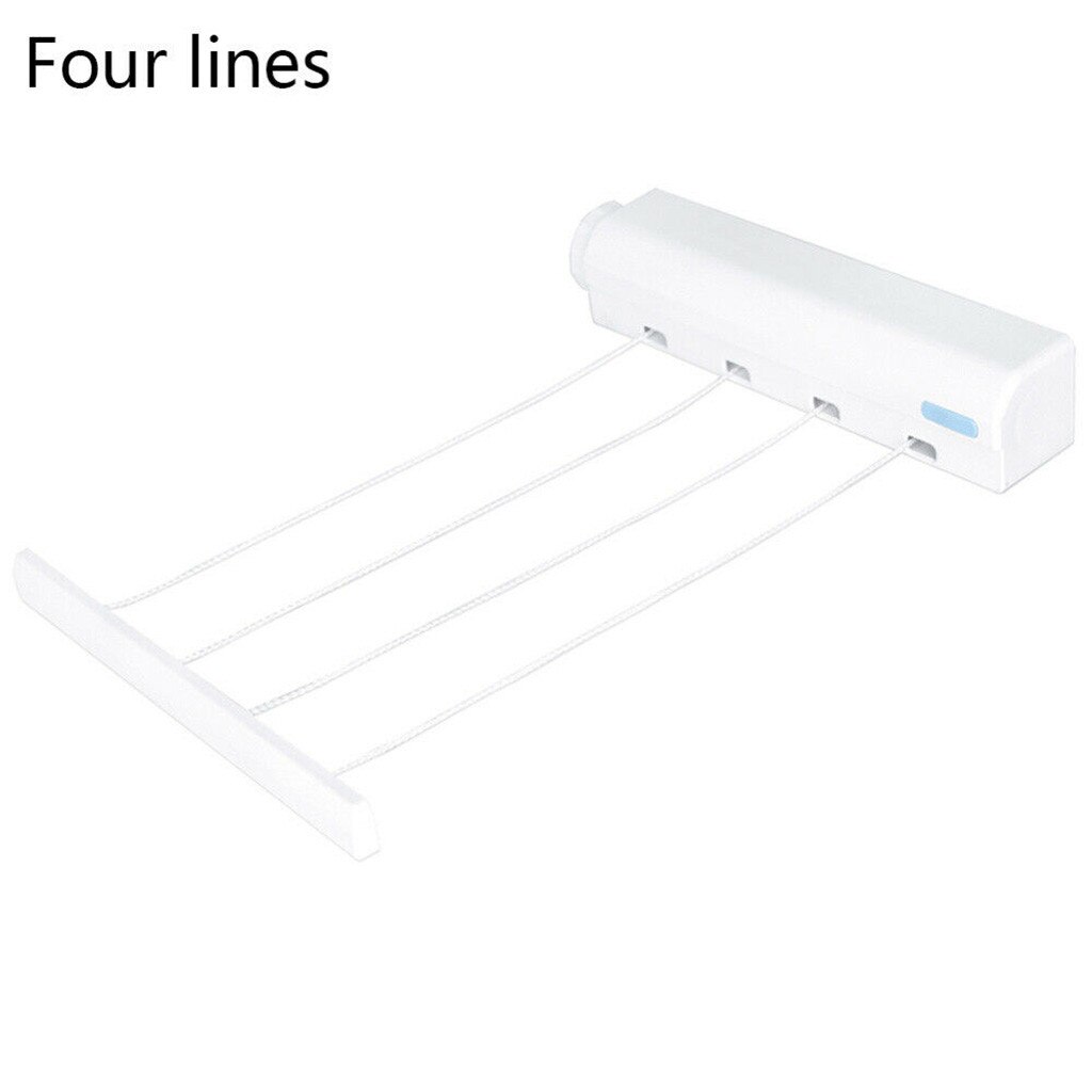 Wall Mounted Clothes Line Retractable Laundry Hanger Indoor Outdoor Clothes Drying Rack Retractable Clothesline Laundry Rope