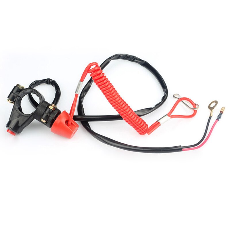 Emergency Kill Stop Outboard Engine Switch Push Button Motorcycle Dirt Pit