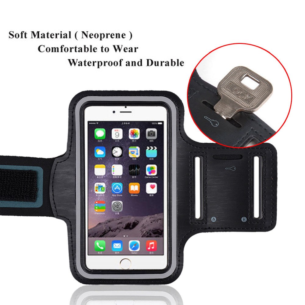 Universal Waterproof Sport Armband For iPhone 5S 5C 5 5G 4S 4 Adjustable 5S 4S Phone Running Walking Wristband Arm Band Bag ><