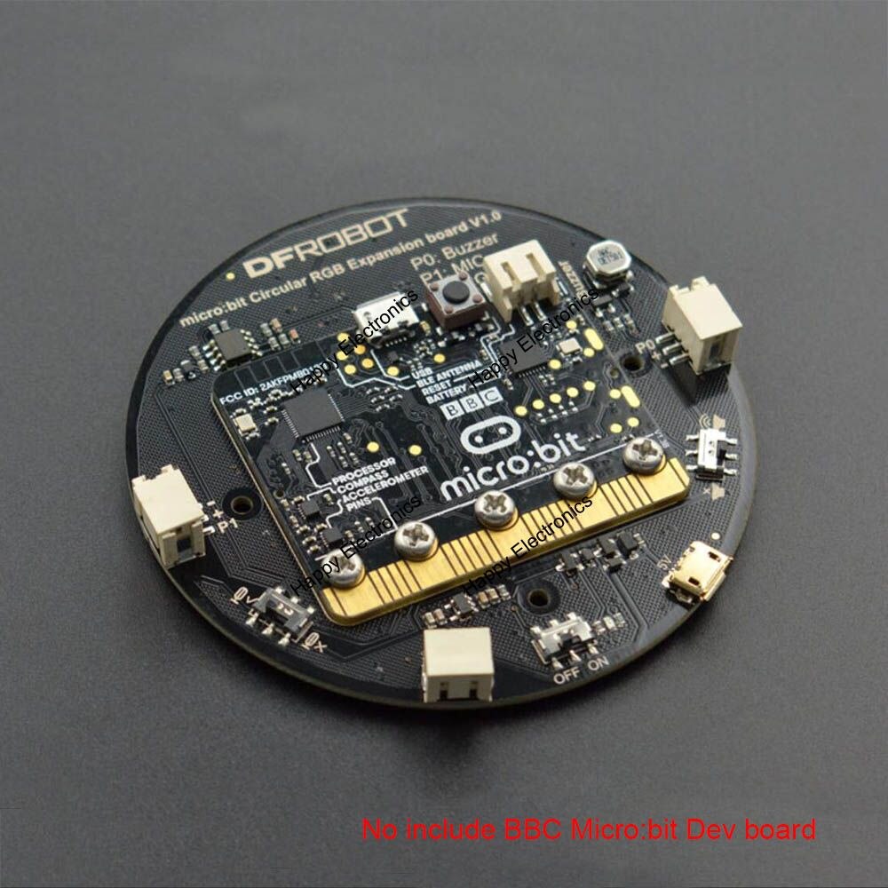 DFRobot micro: Circular RGB LED clock/timer Expansion Board with microphone & buzzer for micro:bit/microbit/micro bit