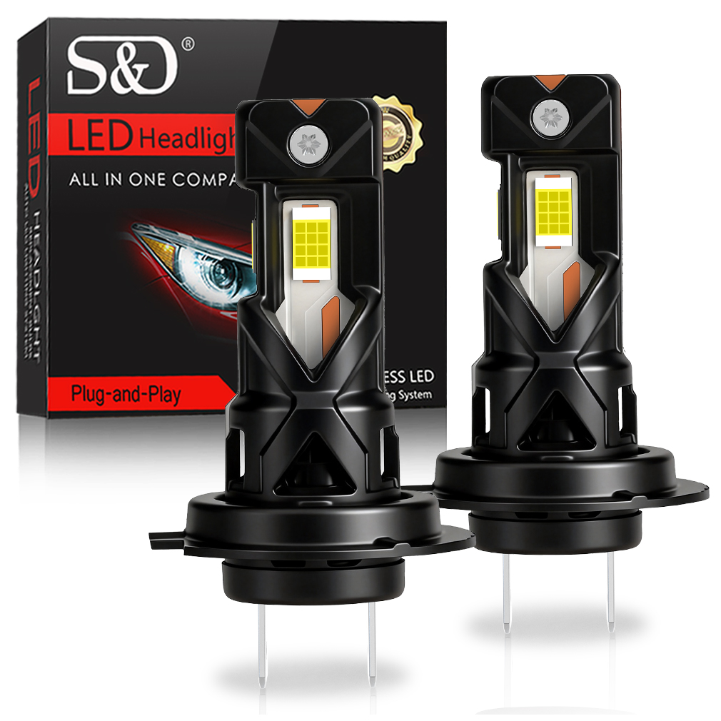 S&D H1 H3 LED koplamplamp 40000LM 150W H7 H11 9005 HB3 9006 HB4 Hoge vermogens LED auto mistlamp 6000K 9-36V lamp voor autorijden: DIEP BLAUW