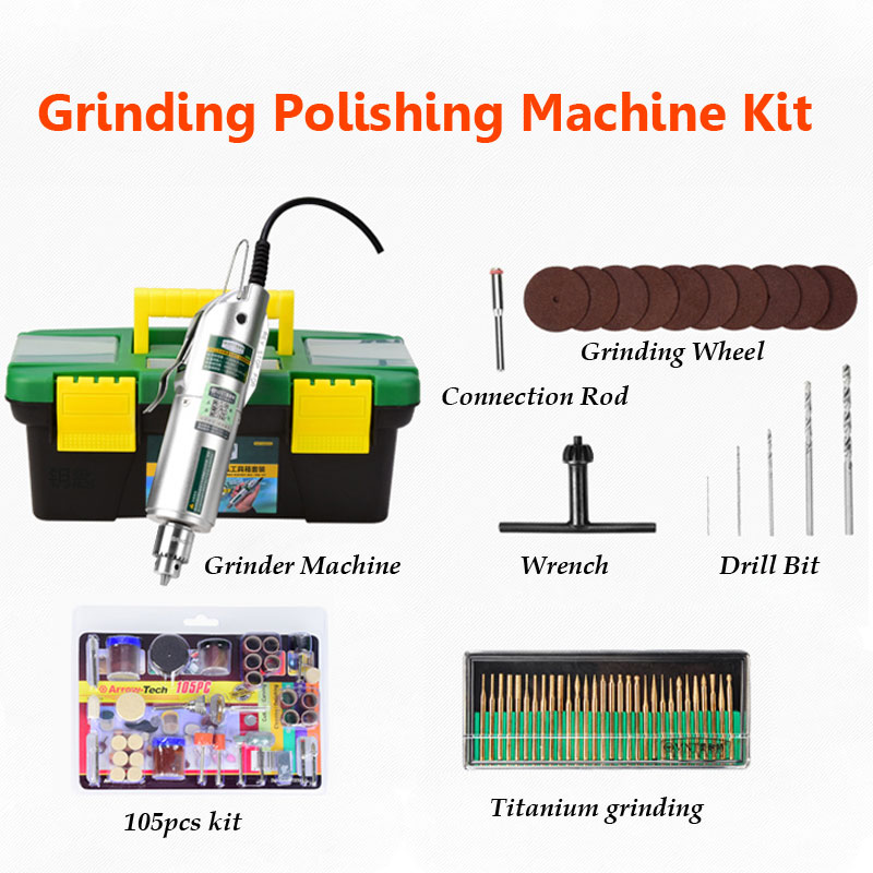 Variable Speed Mini Electric Grinder Machine with Governor Jade Wood Polishing Grinding Machine Kit