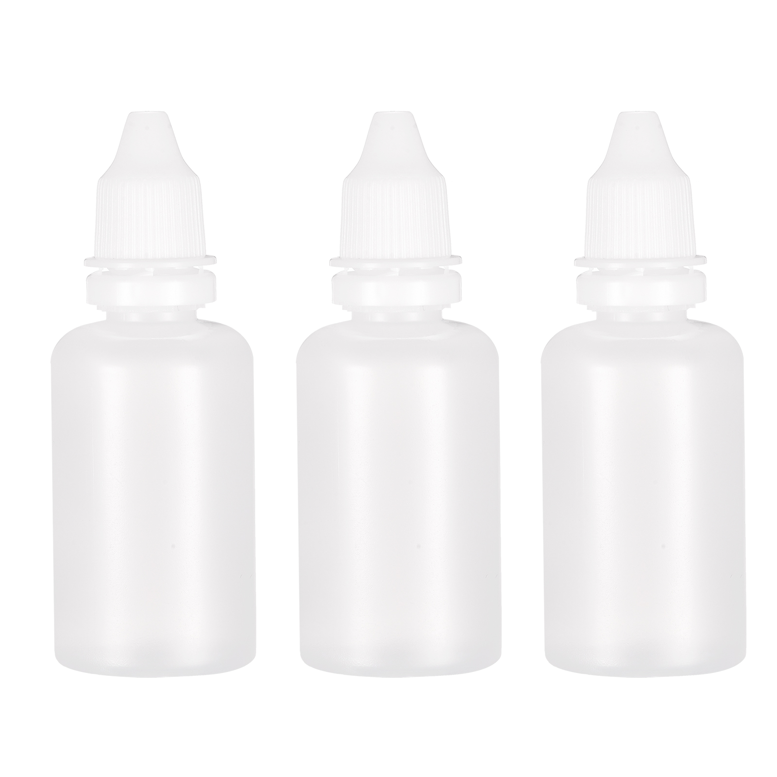 Uxcell – bouteilles compte-gouttes vides en plastique, conteneurs compressibles, bouchon blanc de 30ml pour la réparation, le nettoyage, l'artisanat, les liquides, 12 pièces
