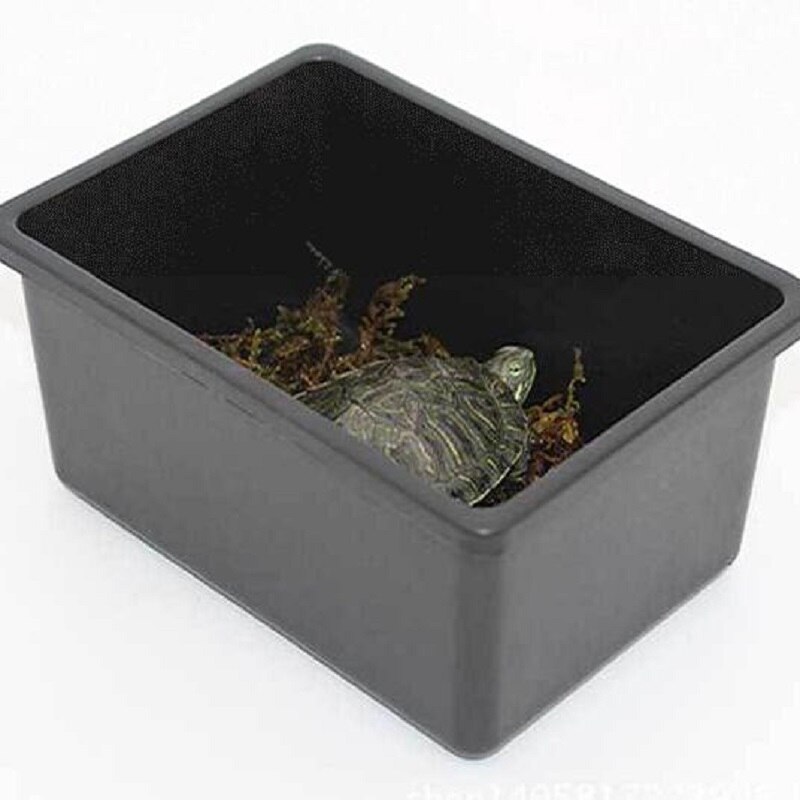 2 pieces / pack Reptile terrarium Plastic cover is not fragile reptile supplies Turtle hamster feeding box
