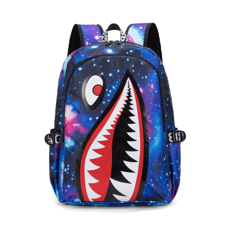 Camo Bookbag for Middle Shark Backpack Boys for Kids School Bags Travel Back Pack