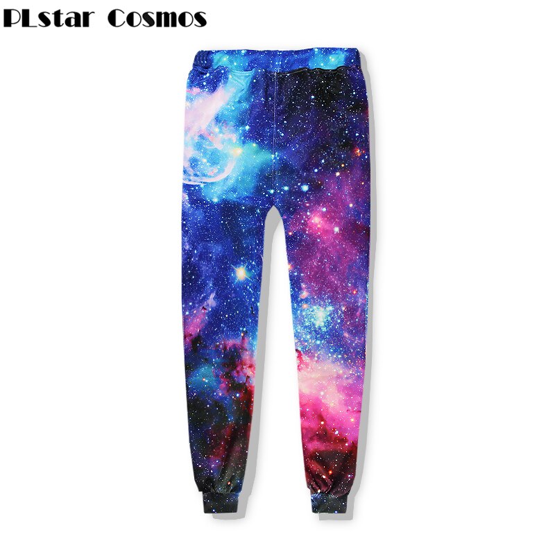 PLstar Cosmos Brand Clothing Space Galaxy Sweat Pants Men/Women Joggers Pants Starry sky 3d print casual O-Neck Hip Hop Trousers