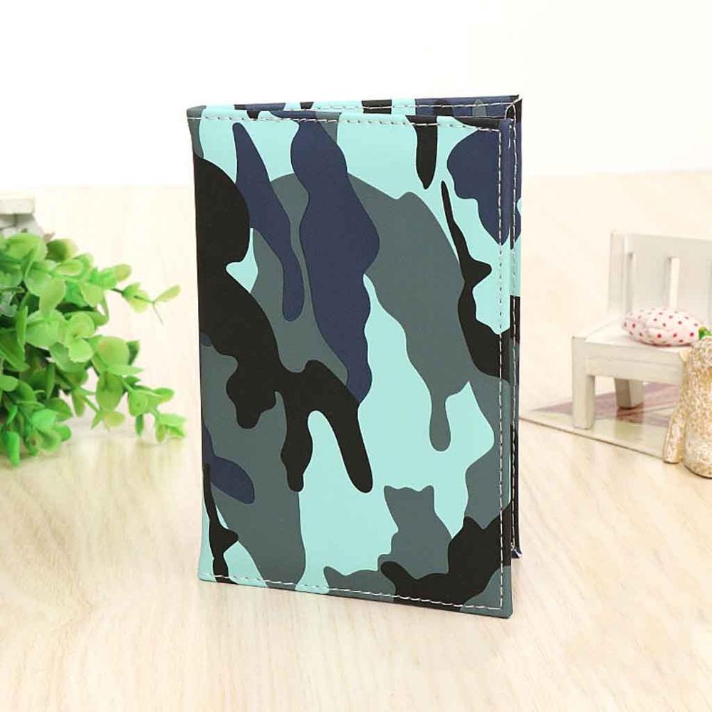 2020 unissex capa de passaporte de viagem dos homens das mulheres couro do plutônio passaporte titular carteira camuflagem impressão caso de passaporte porta pasaporte